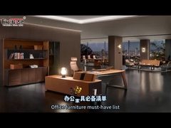 A mesa moderna L do estilo dá forma à mesa executiva luxuosa para o mobiliário de escritório