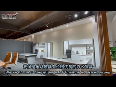 Mesa de computador executivo moderno, escritório de mobiliário escritório 2400x2055x750mm