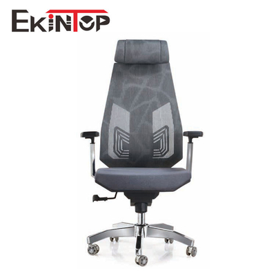 Braço de Officeworks Gray Mesh Chair Swivel Ergonomic With PP