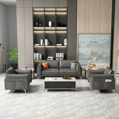 OEM material moderno confortável moderno de Sofa For Office Reception Fabric