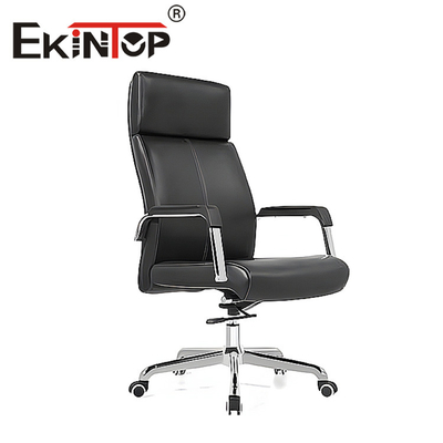 Estilo moderno comercial da cadeira de couro do preto do OEM para Officeworks