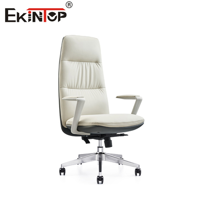 Cadeira de escritório de couro premium, conforto superior e estilo clássico
