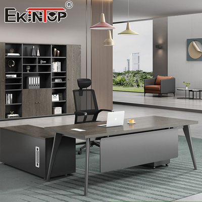 Alta Qualidade Luxury Boss L-Forma MDF Mesa Escritório Mesa Modular Mobiliário de Mesa