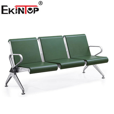 Cadeira de espera 3 Seater do metal da estação de ônibus do escritório com o coxim da espuma do plutônio