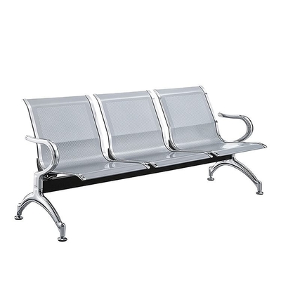 Banco de espera de aço inoxidável de prata 3 Seat para a clínica do hospital do aeroporto
