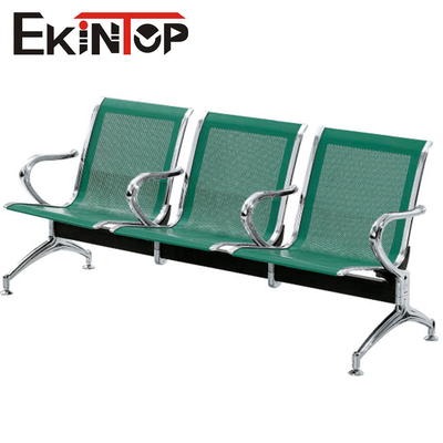 Cadeira de aço inoxidável verde de 3 Seater para a escola do aeroporto da clínica
