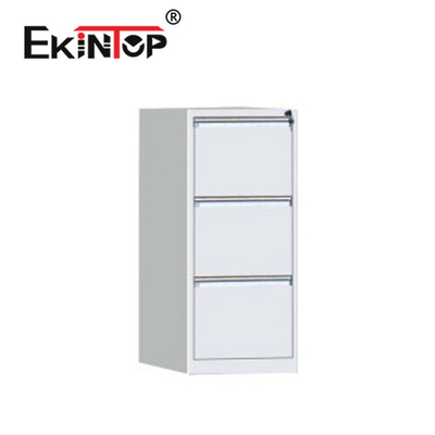 3 impermeáveis inoxidáveis Lockable de aço brancos do arquivo da gaveta para o escritório