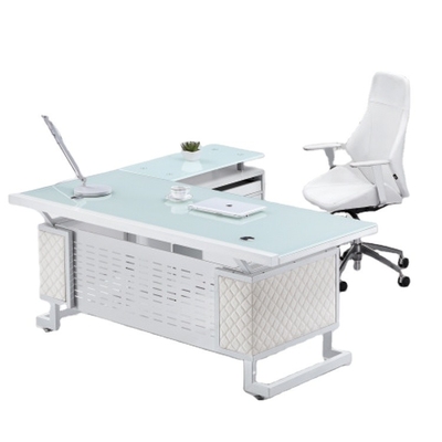 Estilo moderno da mesa de vidro do escritório domiciliário convertível para o certificado do GV de Officeworks