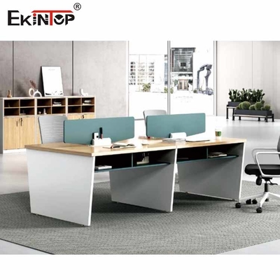 Pessoa em forma de L comercial do compartimento 6 da mesa para o computador de escritório