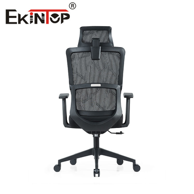 Cadeira ergonômica traseira alta do ODM do OEM, Mesh Chair With Fixed Armrest preto
