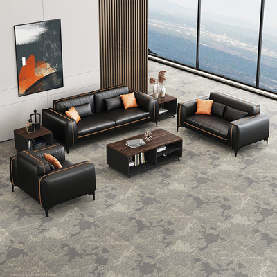 Material de couro sintético do hospital modular de Sofa Set For Office Use da recepção