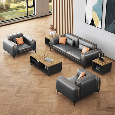 Material de couro sintético do hospital modular de Sofa Set For Office Use da recepção