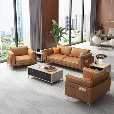 OEM material moderno confortável moderno de Sofa For Office Reception Fabric