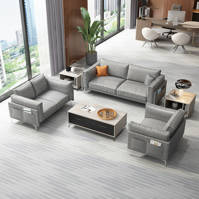 OEM material moderno confortável moderno de Sofa For Office Reception Fabric