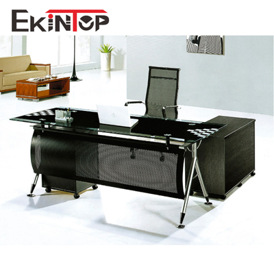 Mesa de escritório de vidro contemporânea executiva para o ODM do OEM do computador de Officeworks