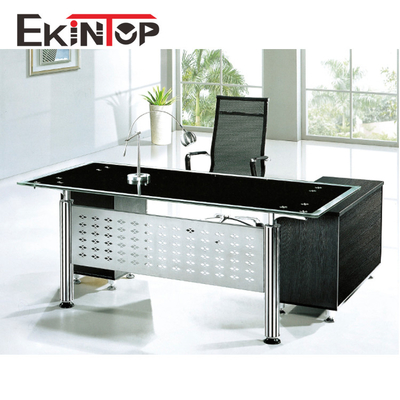 Mesa de escritório de vidro contemporânea executiva para o ODM do OEM do computador de Officeworks