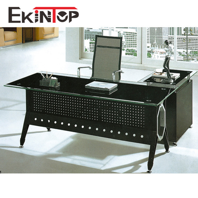 Mesa de escritório de vidro contemporânea executiva para o ODM do OEM do computador de Officeworks