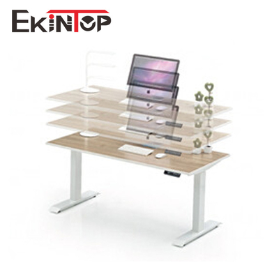 Tabela ergonômica motorizada do escritório, altura ajustável da mesa de escritório de múltiplos propósitos