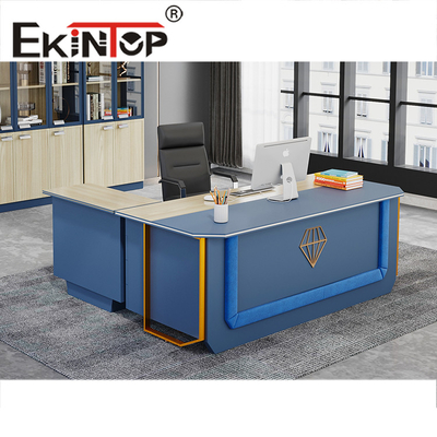 Mesa de escritório chefe estilo design executivo mesa de computador chefe em forma de L