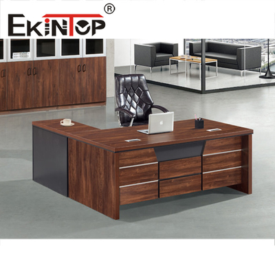 Mesa de escritório meia redonda Móveis europeus 100% MDF Mesa de escritório executiva