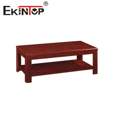 Mesa de chá pequena chinesa Mesa de chá para recepção Sofá combinando com folheado de madeira maciça Mesa de chá