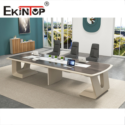 Moderna mesa de escritório em madeira MDF mesa de conferência MT-54-1 reunião 2,4 m