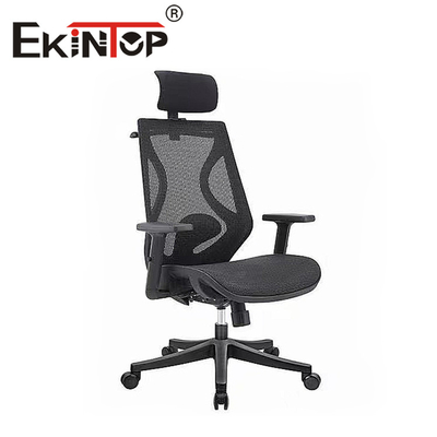 Cadeira de malha com ajuste de altura com encosto alto Cadeira de escritório ergonômica executiva sênior de malha com suporte lombar