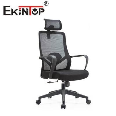Cadeira de malha ergonômica recém-moderna com encosto alto reclinável malha preta cadeira de computador ergonômica