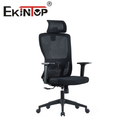 Cadeira de escritório respirável com design ergonômico para computador com encosto alto