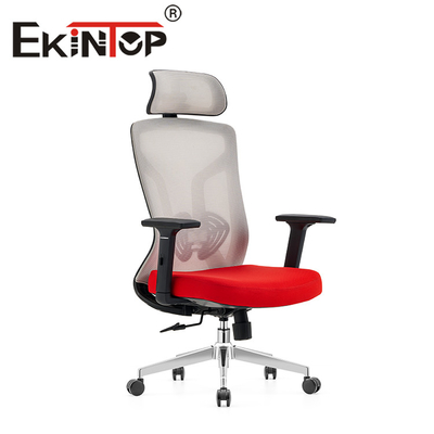 Vermelho + CEO Office Chair do mobiliário de escritório de Gray Executive Swivel Mesh Chair