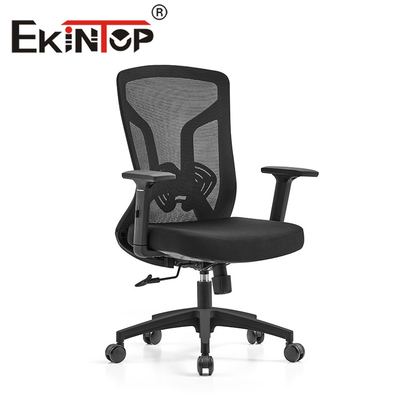 Cadeira de escritório executiva giratória ajustável com aninhamento para escritório em malha com encosto alto elegante em malha ergonômica