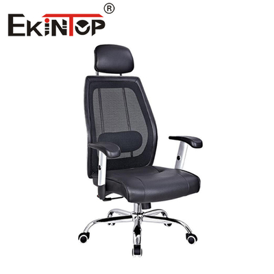 Cadeira de malha ergonômica com altura ajustável e cadeira giratória de malha de náilon