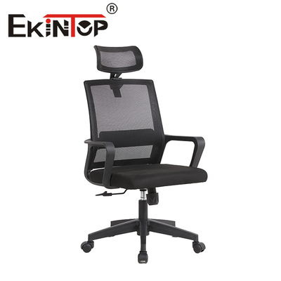 Cadeira de malha ergonômica para escritório com encosto alto ajustável ativo de nylon