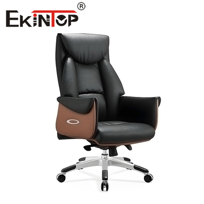 ODM moderno do OEM do estilo do giro ajustável da cadeira de couro do escritório de Ekintop
