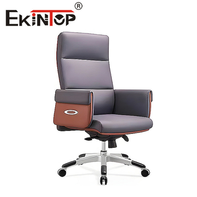 Revolver material executivo ergonômico do plutônio da cadeira de couro ajustável