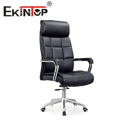 Cadeira de escritório de massagem personalizável com braço articulado cadeira de couro PU