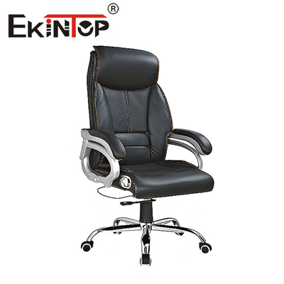 Cadeira CEO ergonômica Cadeira luxuosa de couro PU Escritório do gerente executivo