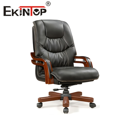 Cadeira executiva ergonômica chefe cadeira de escritório luxuosa e confortável em couro