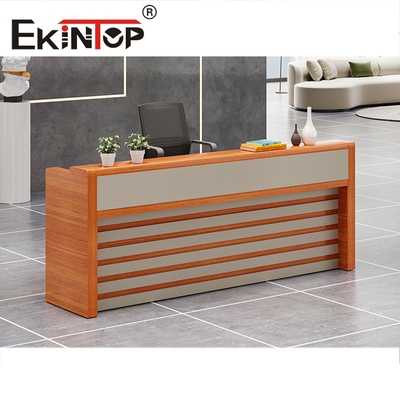 L moderno pintura do Mdf da tabela da recepção da forma para o ODM do OEM do executivo do escritório