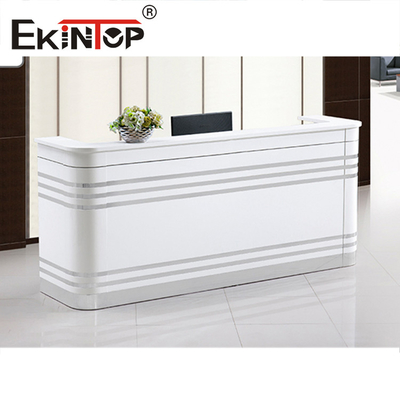 Mesa de recepção em forma de L multifuncional, ODM do OEM da tabela do computador da recepção