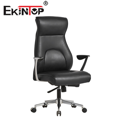 O plutônio luxuoso da cadeira de couro do escritório gerencie sobre um eixo OEM executivo ergonômico do fabricante da cadeira