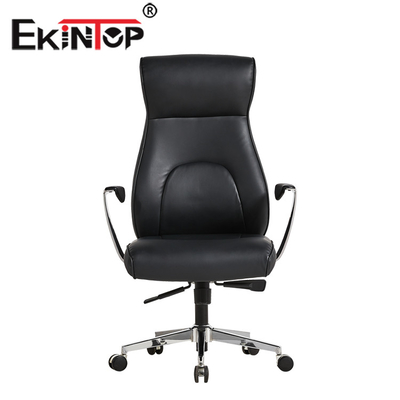 O plutônio luxuoso da cadeira de couro do escritório gerencie sobre um eixo OEM executivo ergonômico do fabricante da cadeira