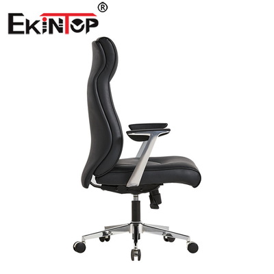 O plutônio luxuoso da cadeira de couro do escritório gerencie sobre um eixo OEM executivo ergonômico do fabricante da cadeira