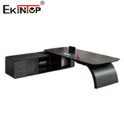A mesa de escritório e o armário de arquivo em forma de L ajustaram o estilo moderno para o mobiliário de escritório