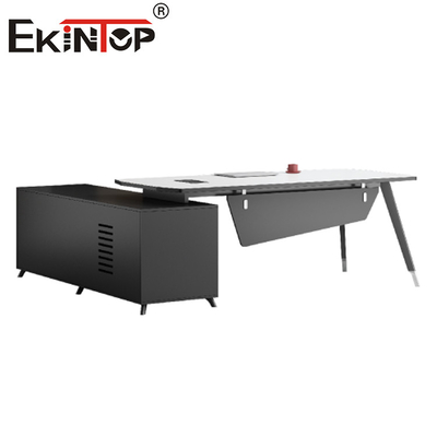 A mesa moderna do estilo do mobiliário de escritório contornou mesa de gabinete executivo em forma de L de Seat