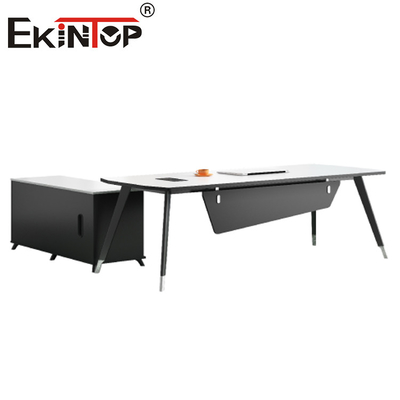 A mesa moderna L do estilo dá forma à mesa executiva luxuosa para o mobiliário de escritório