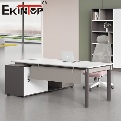 Tabela de madeira ergonômica do computador da mesa de escritório para o ferro da mobília da casa