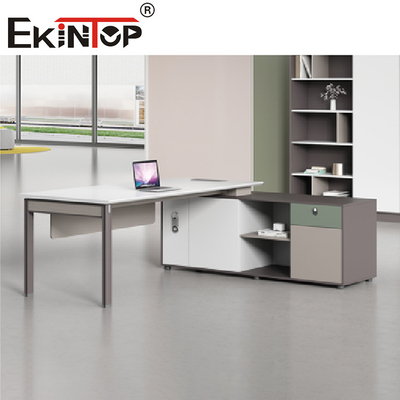 Tabela de madeira ergonômica do computador da mesa de escritório para o ferro da mobília da casa