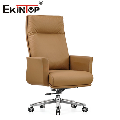 Gerente Swivel Leather Chair de Brown para o mobiliário de escritório
