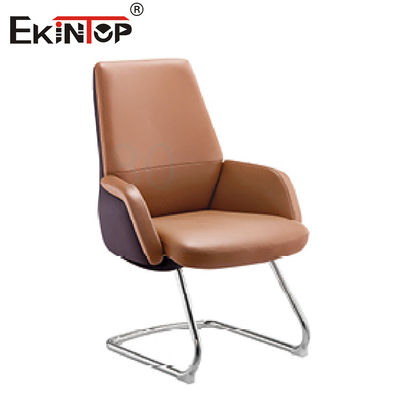 A altura da cadeira do escritório do couro de Brown de 360 giros ajusta para o CEO Office Furniture